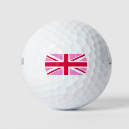 UK Gay Pride (Pink Union Jack) (Gay British Flag) Golfball