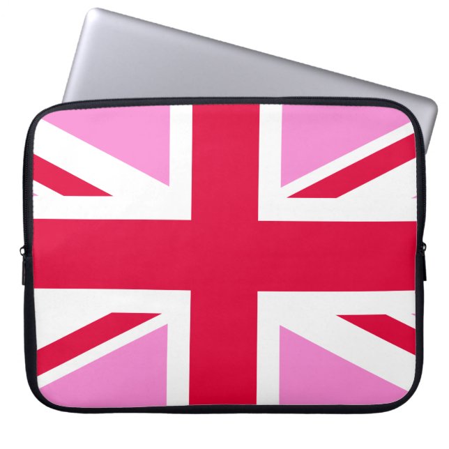 UK Gay Pride (Pink Union Jack) (Gay British Flag) Laptopschutzhülle (Vorderseite)
