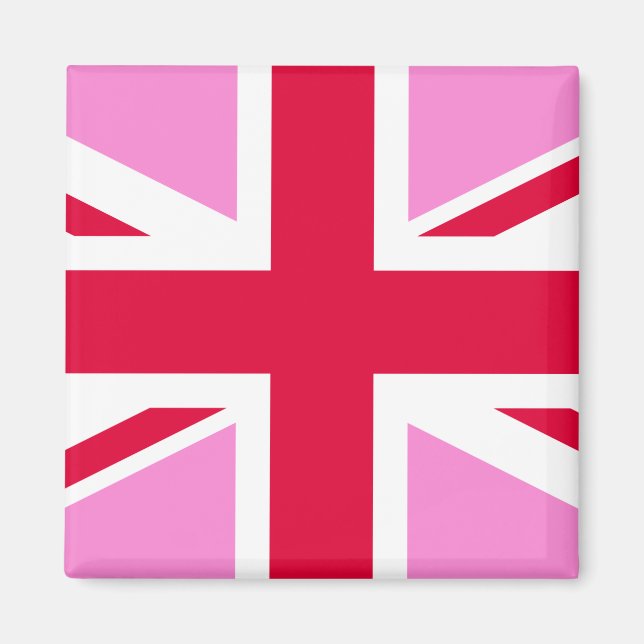 UK Gay Pride (Pink Union Jack) (Gay British Flag) Magnet (Vorne)
