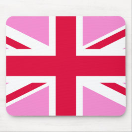UK Gay Pride (Pink Union Jack) (Gay British Flag) Mousepad