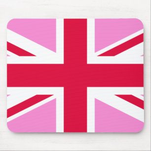 UK Gay Pride (Pink Union Jack) (Gay British Flag) Mousepad