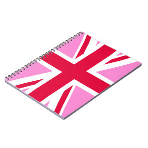 UK Gay Pride (Pink Union Jack) (Gay British Flag) Notizblock
