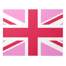 UK Gay Pride (Pink Union Jack) (Gay British Flag) Notizblock