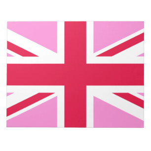 UK Gay Pride (Pink Union Jack) (Gay British Flag) Notizblock