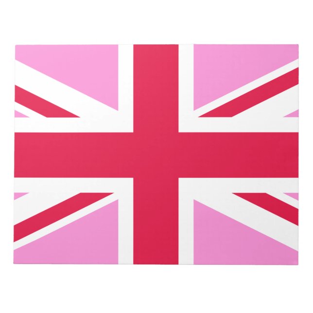 UK Gay Pride (Pink Union Jack) (Gay British Flag) Notizblock (Vorderseite)