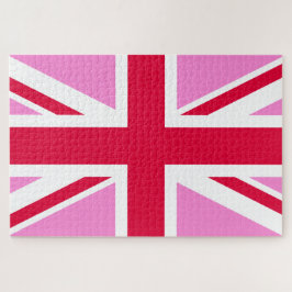UK Gay Pride (Pink Union Jack) (Gay British Flag) Puzzle