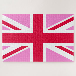 UK Gay Pride (Pink Union Jack) (Gay British Flag) Puzzle