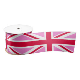 UK Gay Pride (Pink Union Jack) (Gay British Flag) Satinband