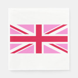 UK Gay Pride (Pink Union Jack) (Gay British Flag) Serviette