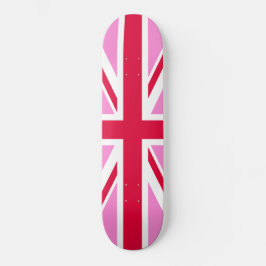 UK Gay Pride (Pink Union Jack) (Gay British Flag) Skateboard