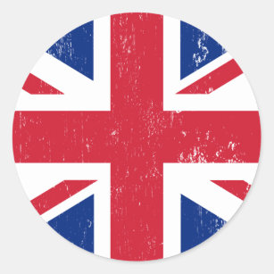 UK Großbritannien England Englische Flagge Runder Aufkleber