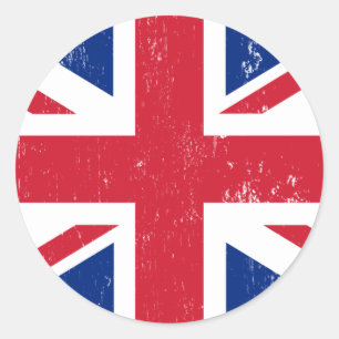 UK Großbritannien England Englische Flagge Runder Aufkleber