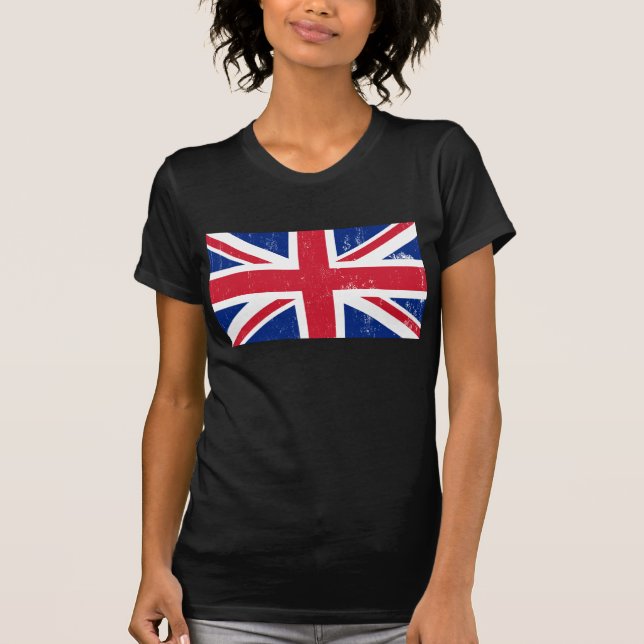 UK Großbritannien England Englische Flagge T-Shirt (Vorderseite)