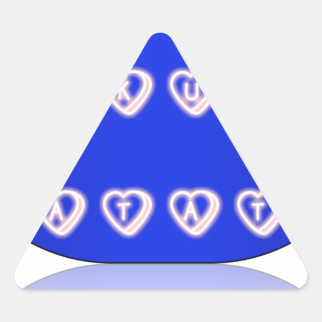 UK Hakuna Matata Art Print Dreieckiger Aufkleber (Vorderseite)