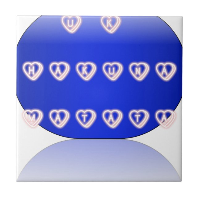 UK Hakuna Matata Art Print Fliese (Vorderseite)