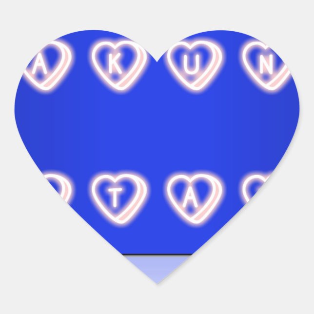 UK Hakuna Matata Art Print Herz-Aufkleber (Vorderseite)