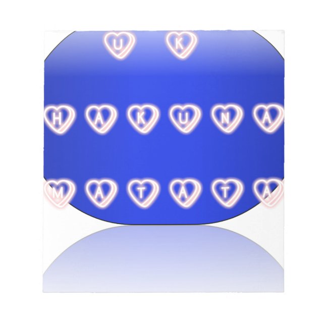 UK Hakuna Matata Art Print Notizblock (Vorderseite)