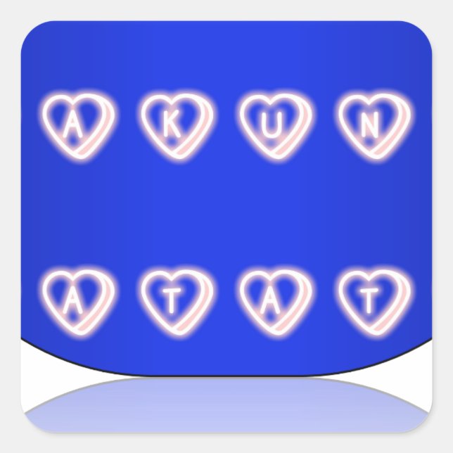 UK Hakuna Matata Art Print Quadratischer Aufkleber (Vorderseite)