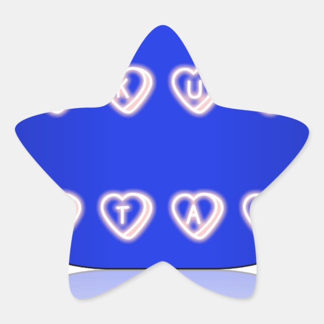 UK Hakuna Matata Art Print Stern-Aufkleber (Vorderseite)