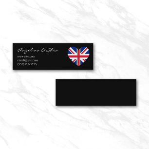 UK Herz Mini Visitenkarte
