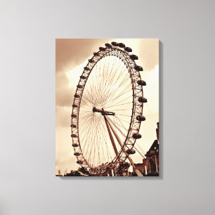 (UK) London Eye Vintage Leinwand