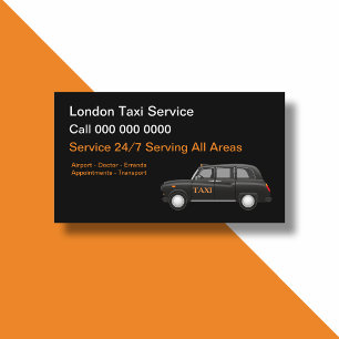 UK London Taxi Service Visitenkarte