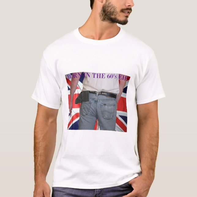 UK nimmt Springsteen's Geborenes In The USA Album  T-Shirt (Vorderseite)