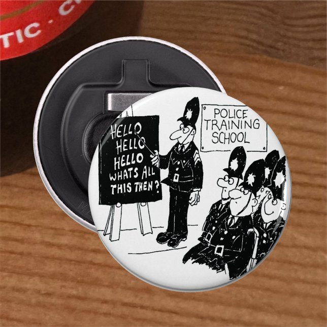 UK Police Training School Funny Cartoon Flaschenöffner (Von Creator hochgeladen)