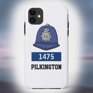 UK-Polizist Helm - Nummer und Name hinzufügen Case-Mate iPhone Hülle