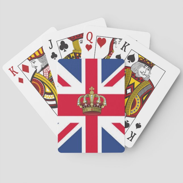 UK Queen Crown Bicycle® Spielkarten (Rückseite)