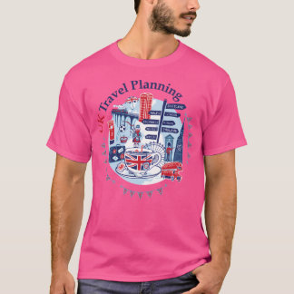 UK Reiseplanungs-Logo T-Shirt