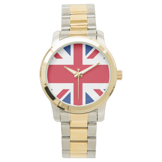 UK Royal Union Jack Flag Armbanduhr (Vorderseite)