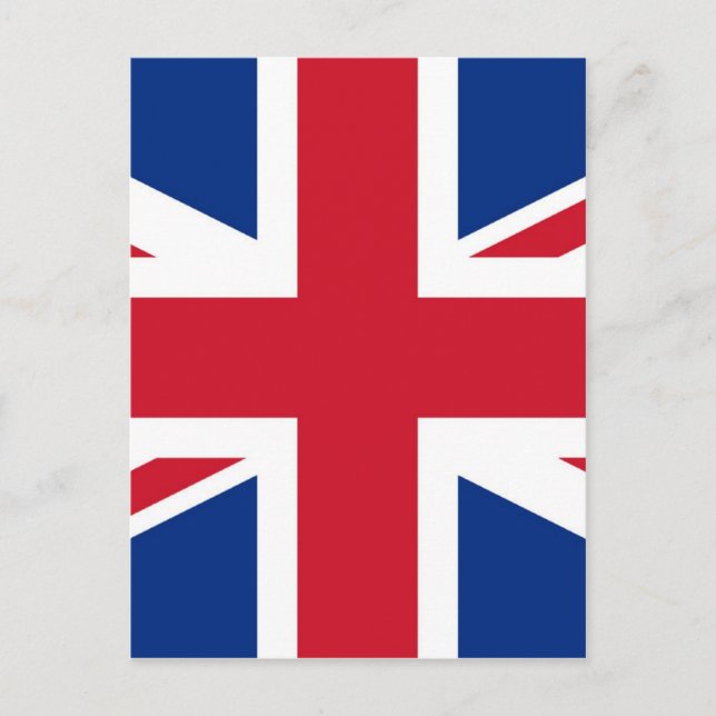 UK Royal Union Jack Flag Postkarte (Vorderseite)
