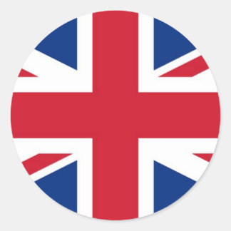 UK Royal Union Jack Flag Runder Aufkleber