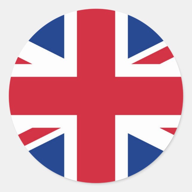 UK Royal Union Jack Flag Runder Aufkleber (Vorderseite)