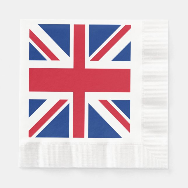 UK Royal Union Jack Flag Serviette (Vorderseite)