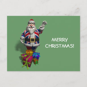 UK Santa Claus Feiertagspostkarte