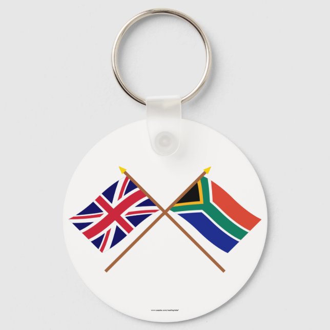 UK und Südafrika überfahren Schlüsselanhänger (Vorderseite)