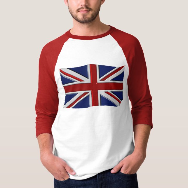 UK UNION JACK BRITISH FLAG Patriotisches Shirt (Vorderseite)