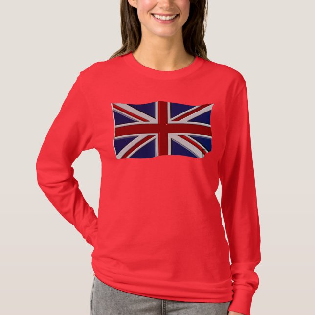 UK UNION JACK BRITISH FLAG Patriotisches Shirt (Vorderseite)