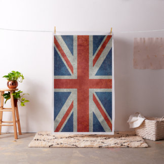 UK-Union-Jack-Flagge im Retro-Stil mit vintage-tex Stoff