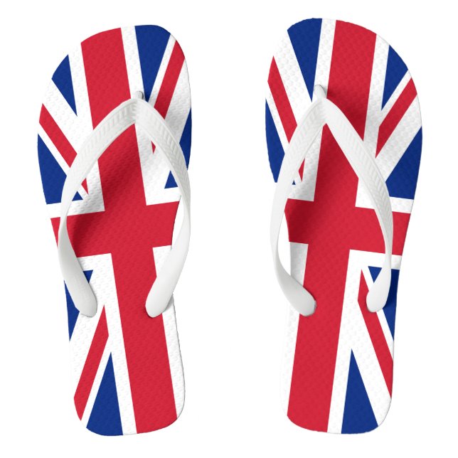 UK Union Jack Patriotic Flip Flops (Fußbett)
