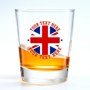 UK United Flag London Großbritannien Schnapsglas