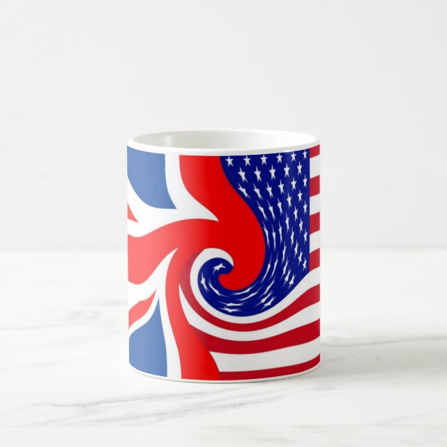 UK/USA FLAG-LOVIN COUSINS KAFFEETASSE (Mittel)