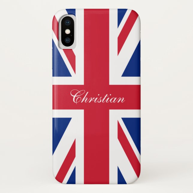 UK Vereinigtes Königreich Britische Flaggenunion J Case-Mate iPhone Hülle (Rückseite)