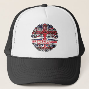 UK Vereinigtes Königreich Britische Tree Roots-Fla Truckerkappe