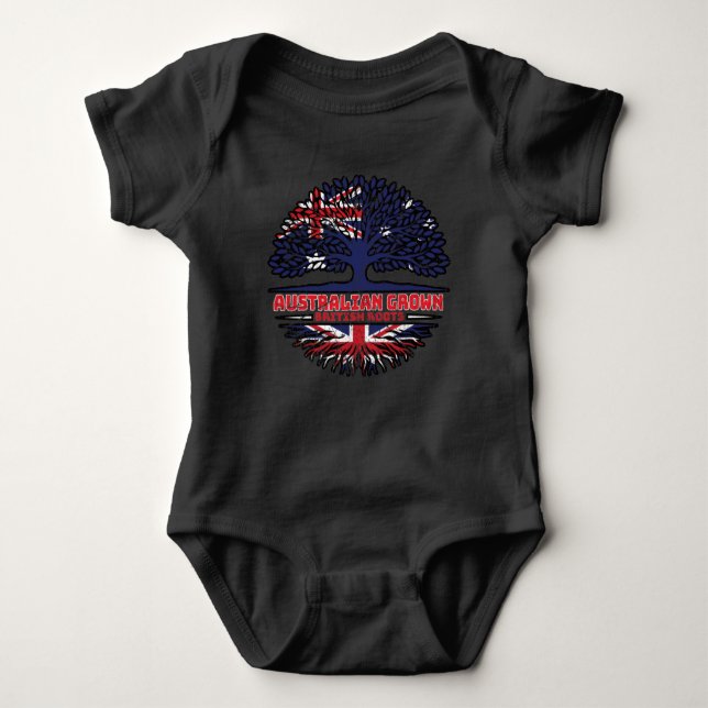UK Vereinigtes Königreich Britisches Australien Baby Strampler (Vorderseite)