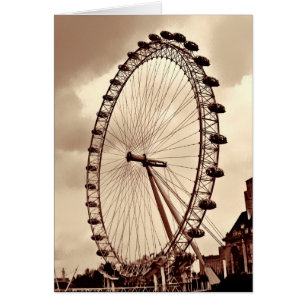 (UK) Vintage London Eye Karte