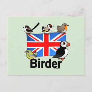 UK Vogelbeobachter Postkarte