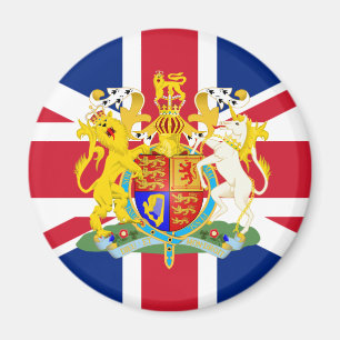 UK-Wappen & Flagge Magnet